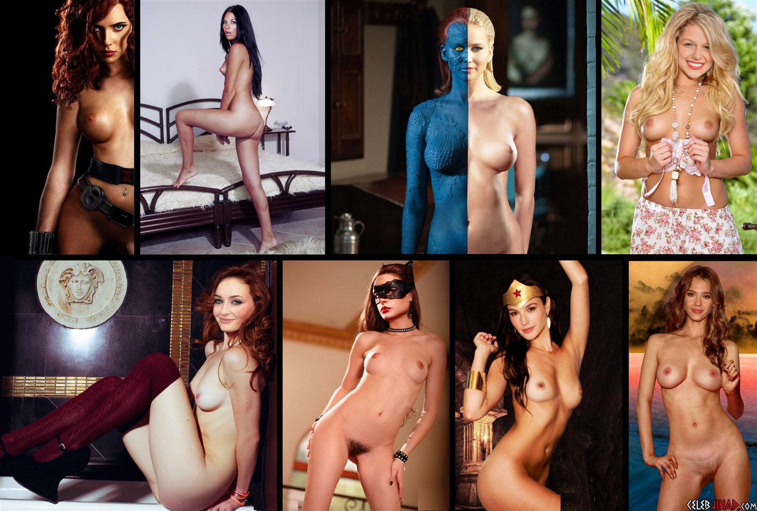Superhero women naked