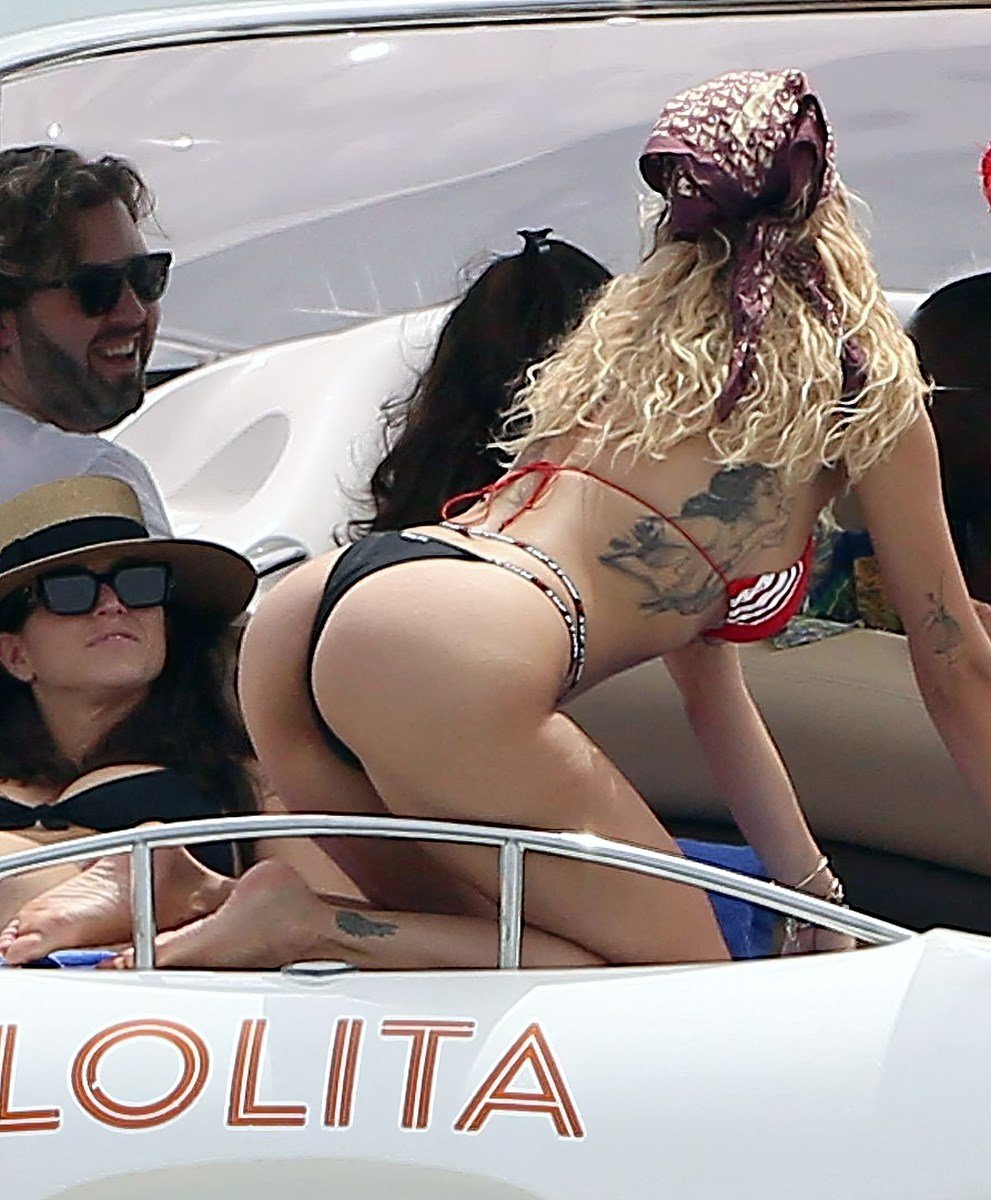 Rita Ora’s Ass In A Thong Bikini On A Sex Offender’s Boat