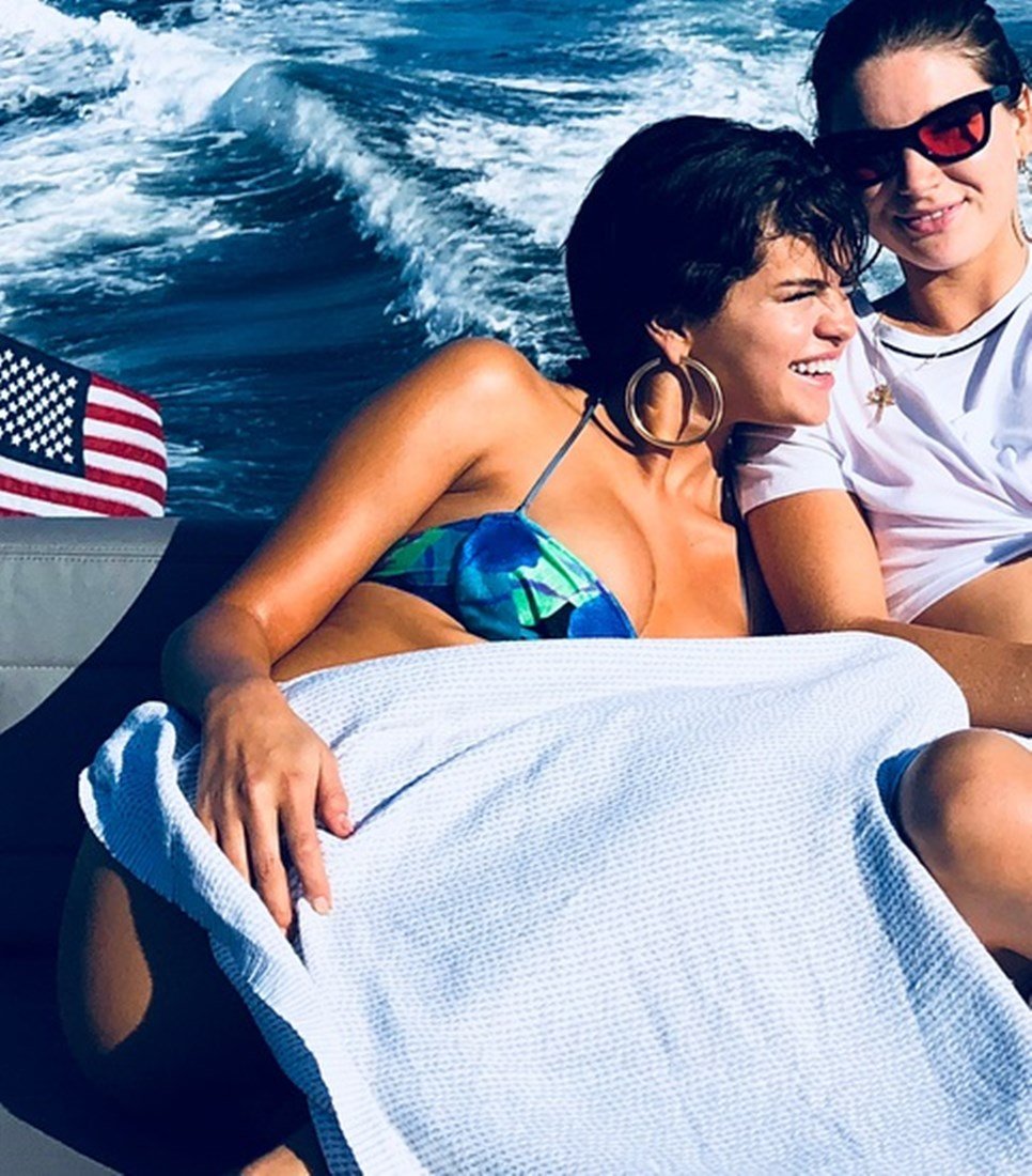 Selena Gomez Bikini Boobs On A Boat
