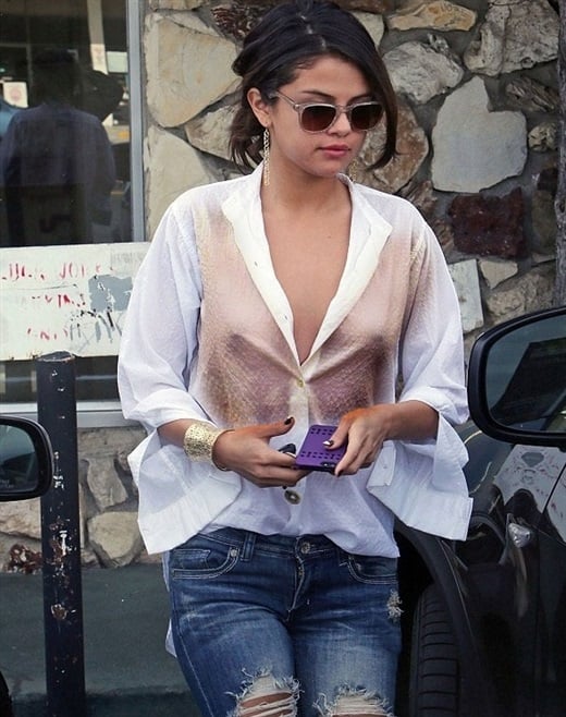 Selena Gomez see through