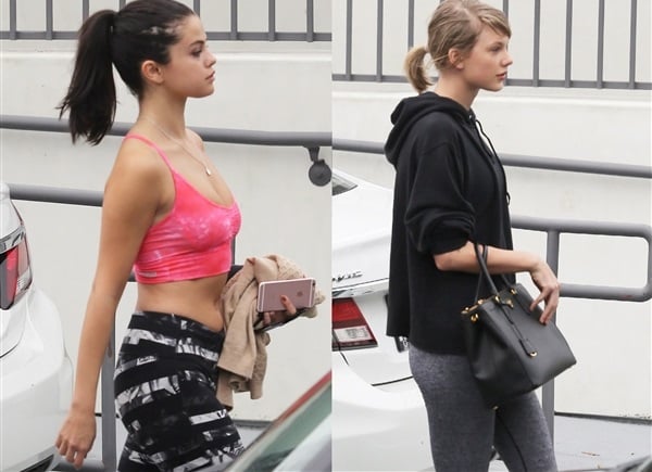 Selena Gomez And Taylor Swift Workout Together In Yoga Pants