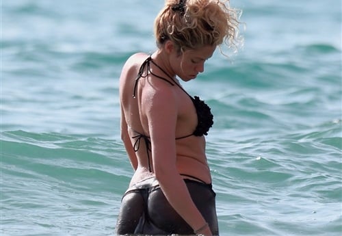 Shakira Thong Bikini Beach Pics