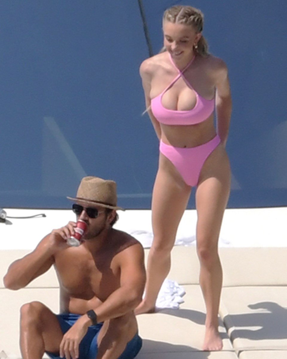 Sydney Sweeney Tits And Ass Thong Bikini Yacht Pics