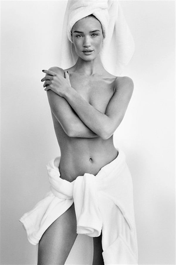 Rosie Huntington-Whiteley towel