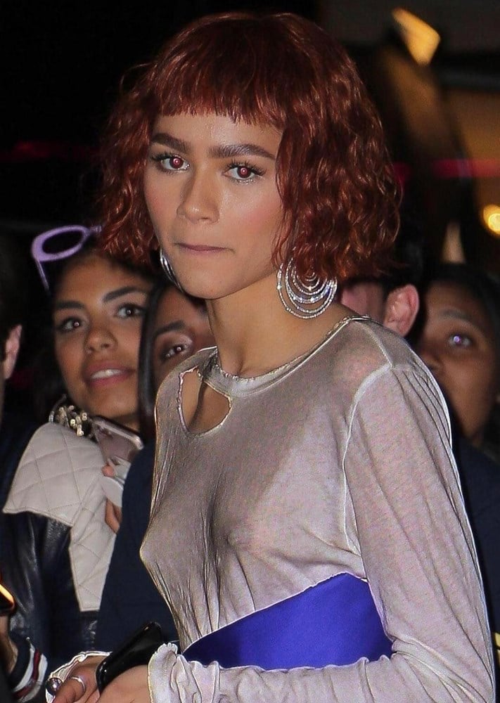 Zendaya Shows Off Her Candy-Coated Tits.