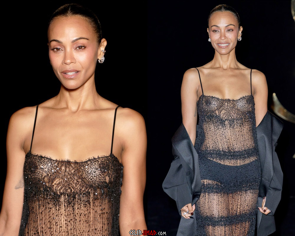 Zoe Saldana nude tits