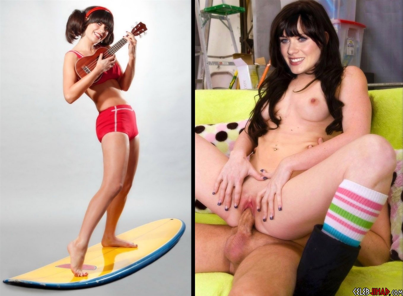 Zooey Deschanel Nude “Cute Mode Slut Mode” Photos