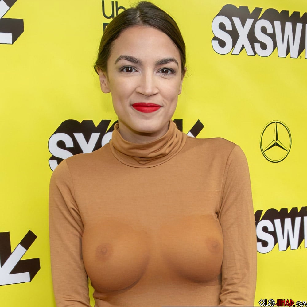 Alexandria Ocasio Cortez boobs sexy.