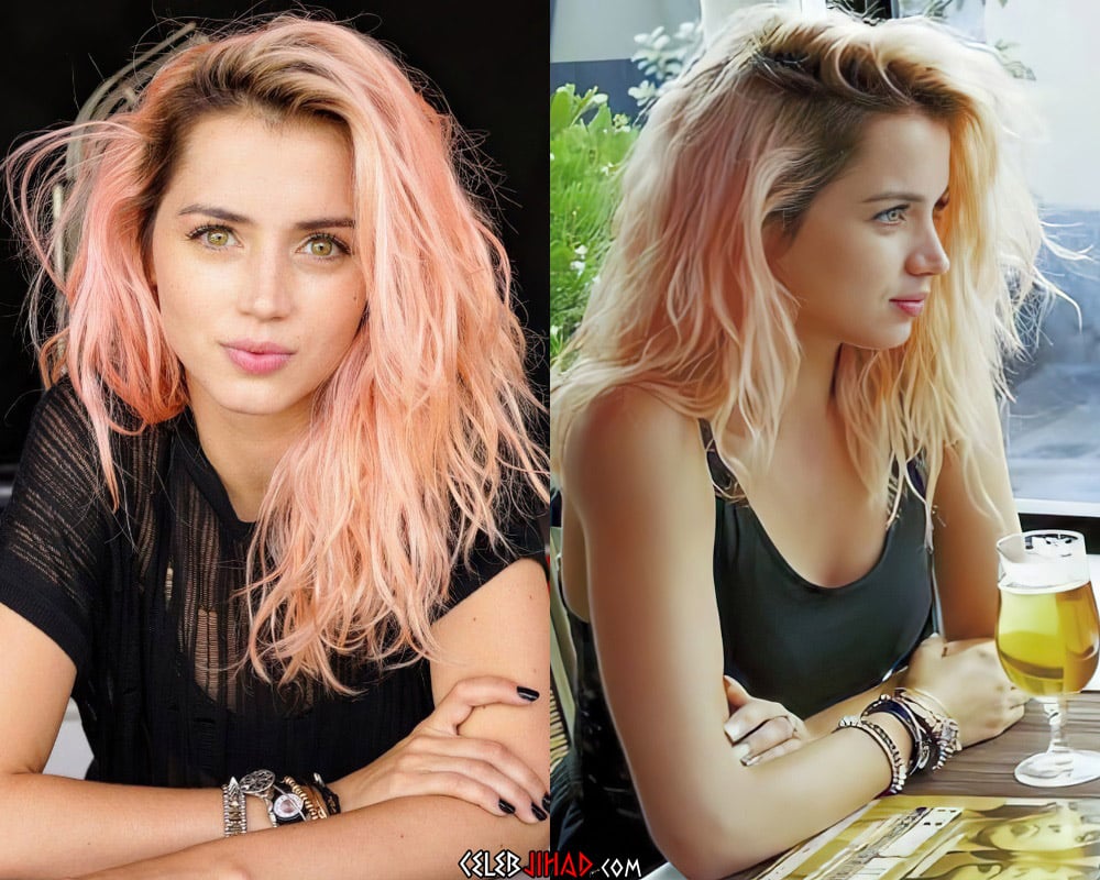 Ana de Armas pink