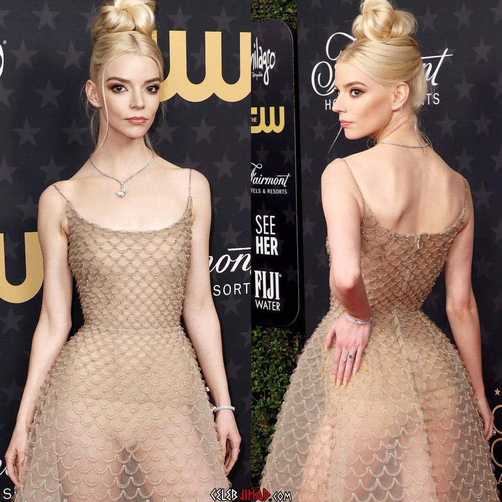 Anya Taylor-Joy see thru dress