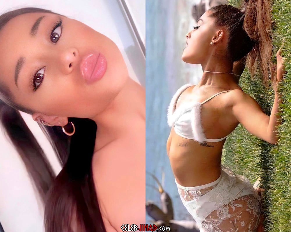 Ariana Grande Blowjob And Swallow Sex Tape pic