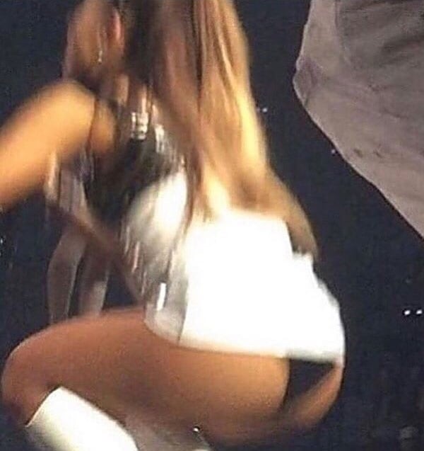 Ariana Grande Shows Off Her Butt Boots Bra And Blonde Hair 4836