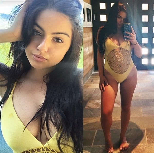 600px x 596px - Ariel Winter's Big Teen Tits In A Swimsuit