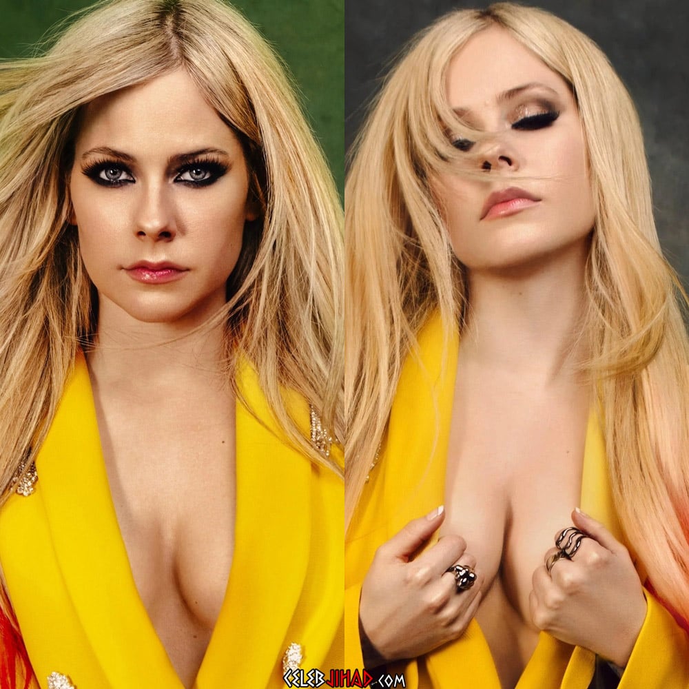 Avril Lavigne Shows Her Bare Boobs With The Help Of AI X-Ray Tech