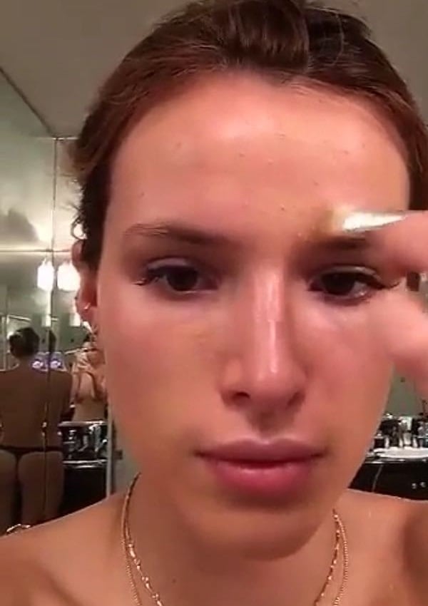 Bella Thorne Accidentally Posts Topless Thong Video On Snapchat