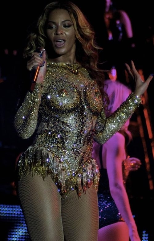 Beyonce nipple dress