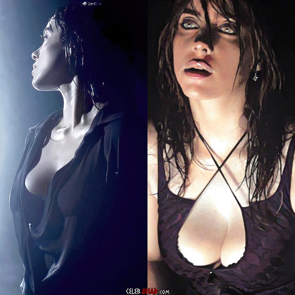 Billie Eilish boobs wet