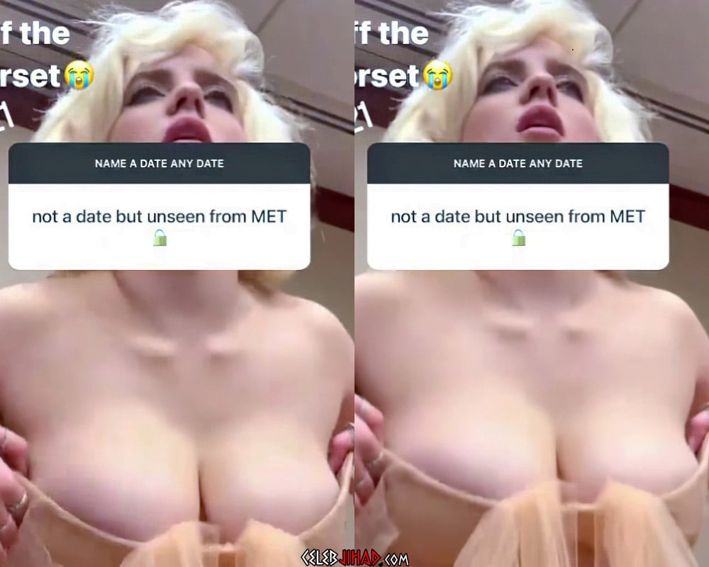 Billie Eilish Topless Tit Teasing