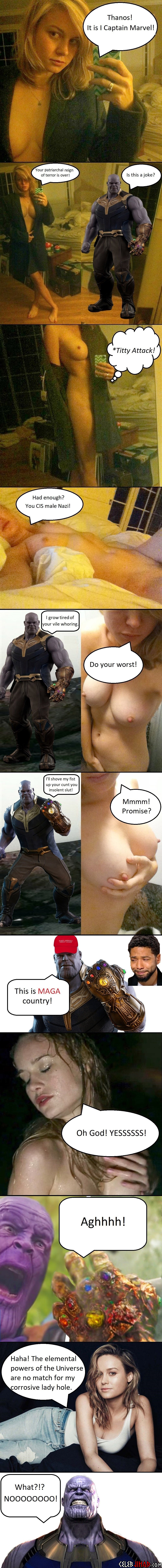 Brie Larson Nude Thanos Battle Leaked