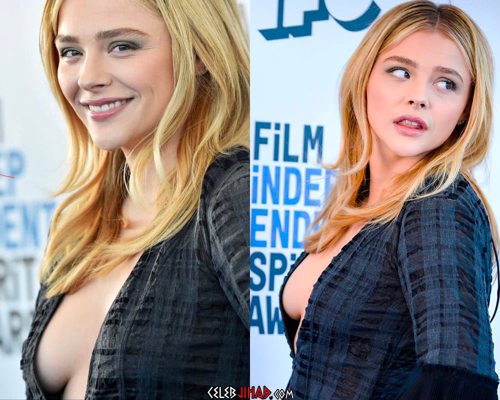 Chloe Moretz side boob