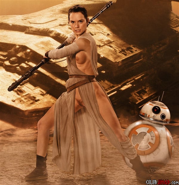 Actress Daisy Ridley suffers a wardrobe malfunction in this outtake from &q...