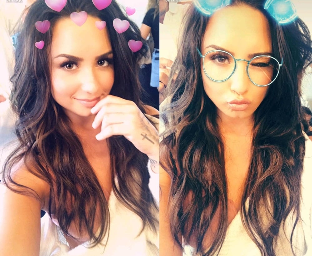 Demi Lovato Goes Topless On Snapchat