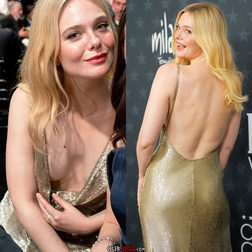 Elle Fanning tits ass