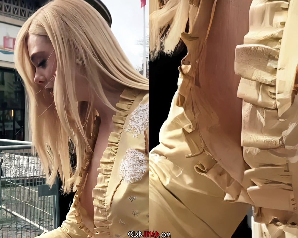 Elle Fanning Shows Her Nipple To Her Fans