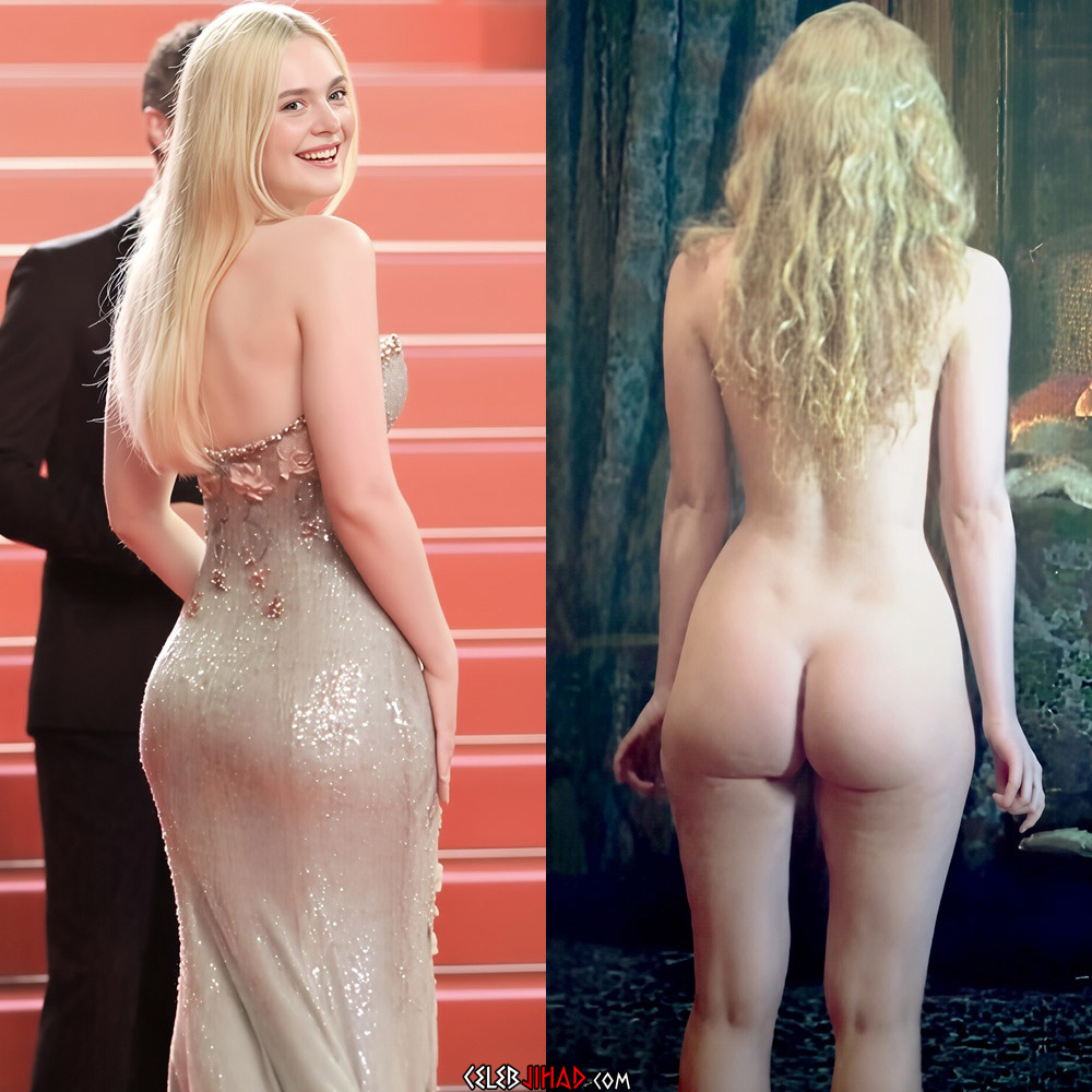 Elle Fanning nude ass