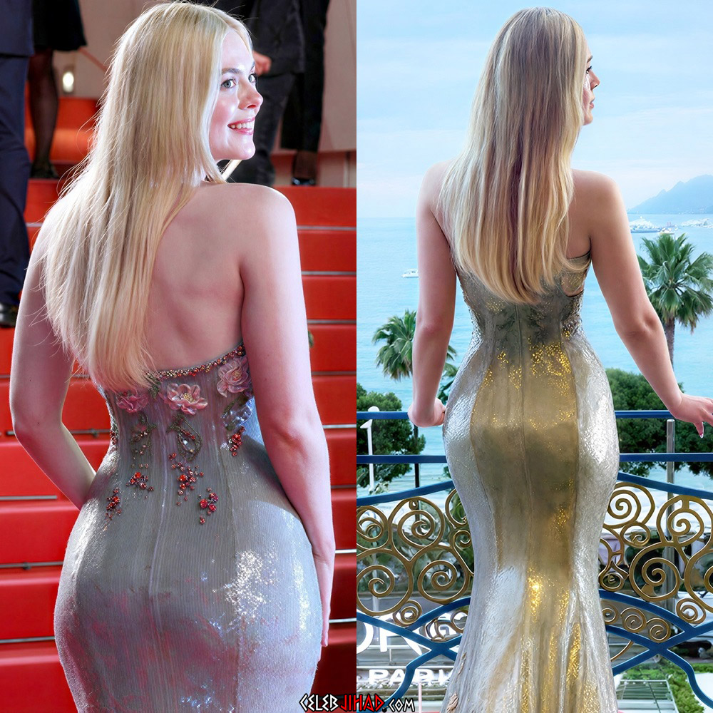 Elle Fanning dress ass