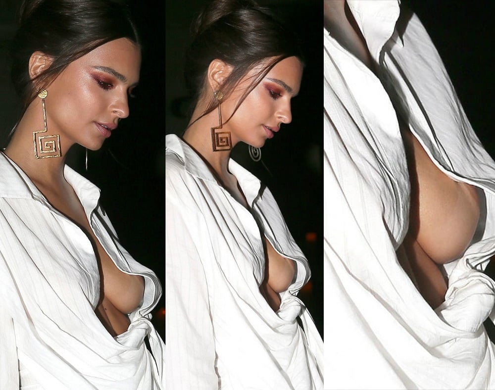 Emily Ratajkowski nip slip