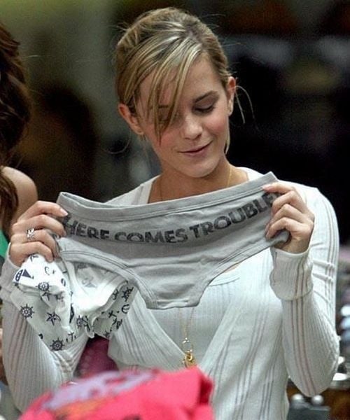 Emma Watson Goes Shopping For Panties 