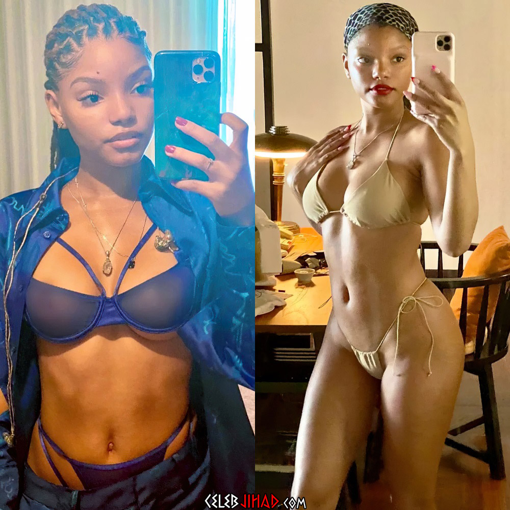 Halle bailey boobs nude