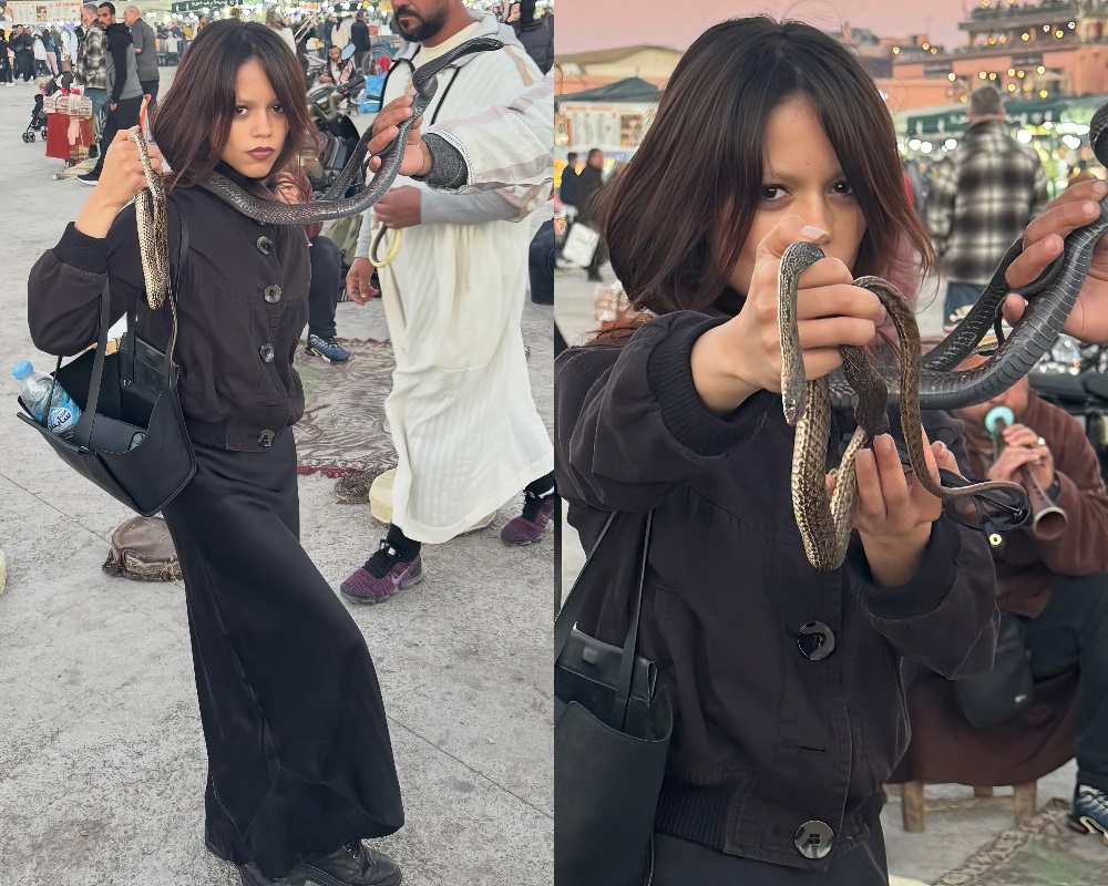Jenna Ortega snakes