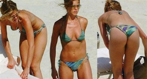 Jennifer Aniston Shows Off Her 41 Year Old Bikini Body