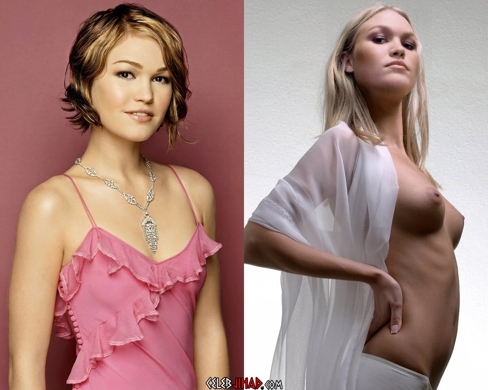 Julia Stiles Topless Out On A Nude Beach