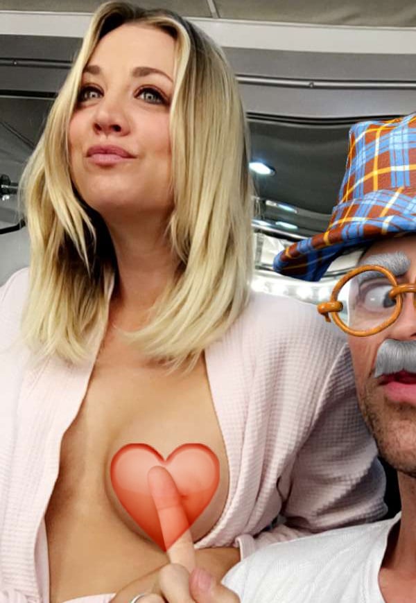 Kaley Cuoco Posts Pic Of Her Boob On Snapchat