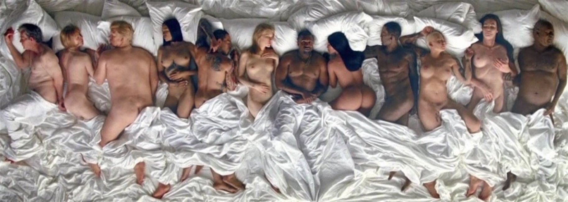 Kanye West Famous Nude Celebrities Music Video