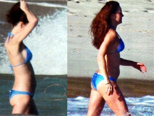 Kate Middleton bikini baby bump