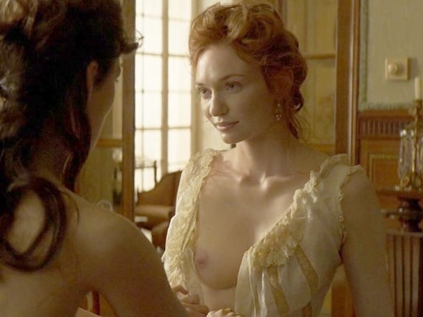 Keira Knightley And Eleanor Tomlinson Nude Lesbian Sex From "Colette&q...