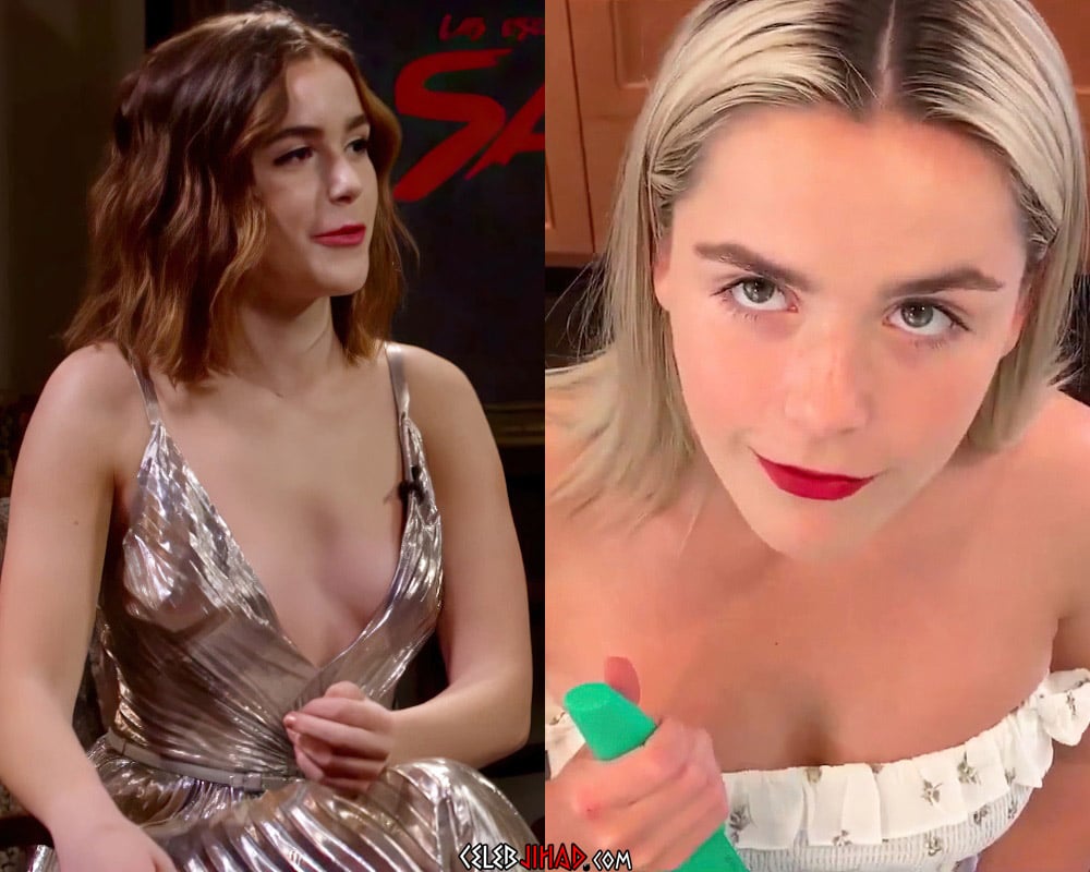 Kiernan Shipka cleavage.