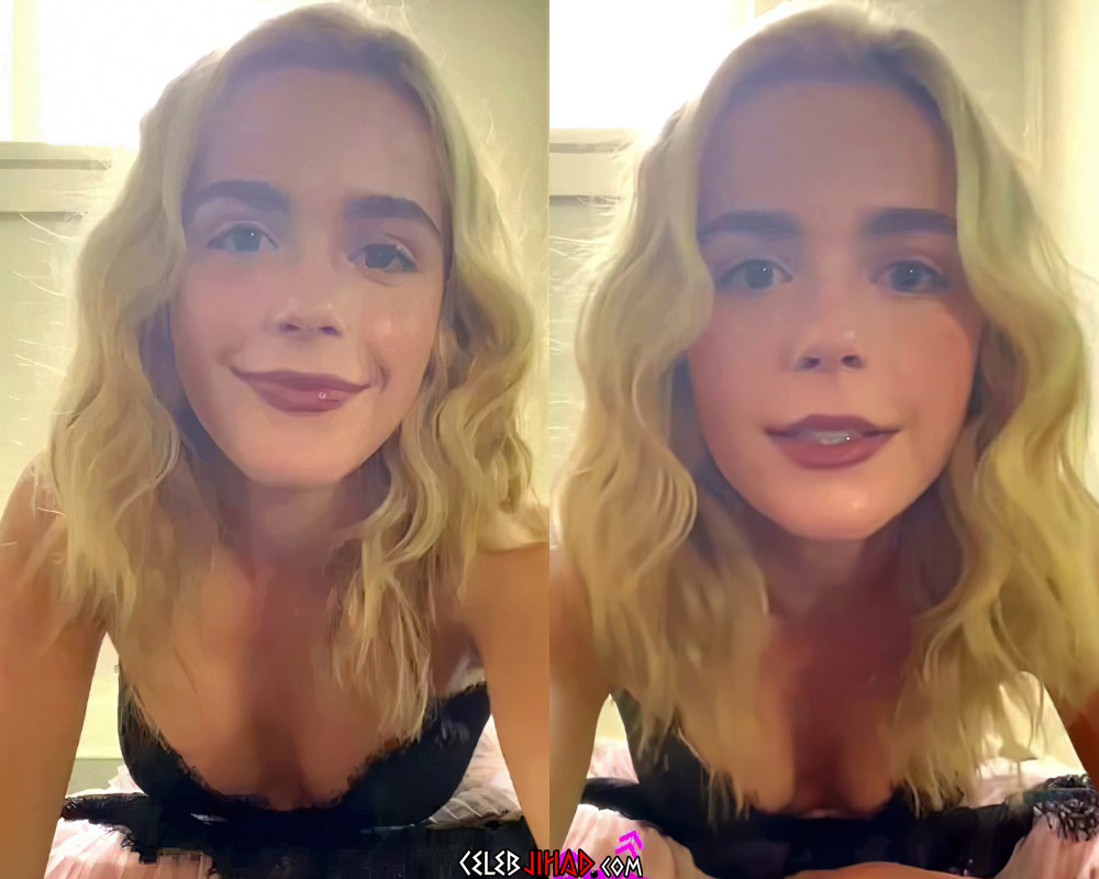 Kiernan Shipka cleavage