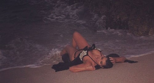 Kim Kardashian beached