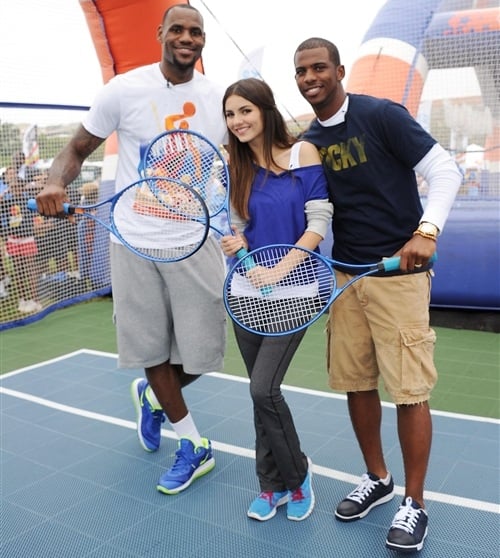 Victoria Justice LeBron James Chris Paul