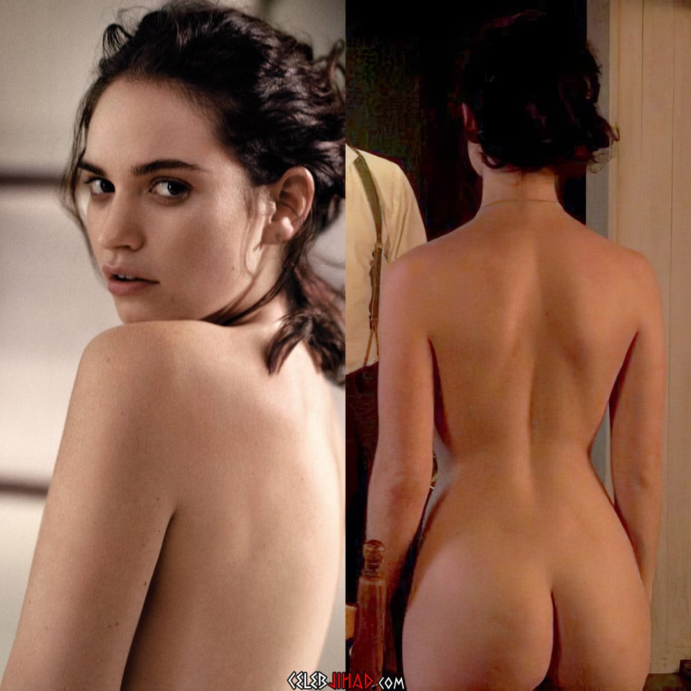 Lily James nude ass.