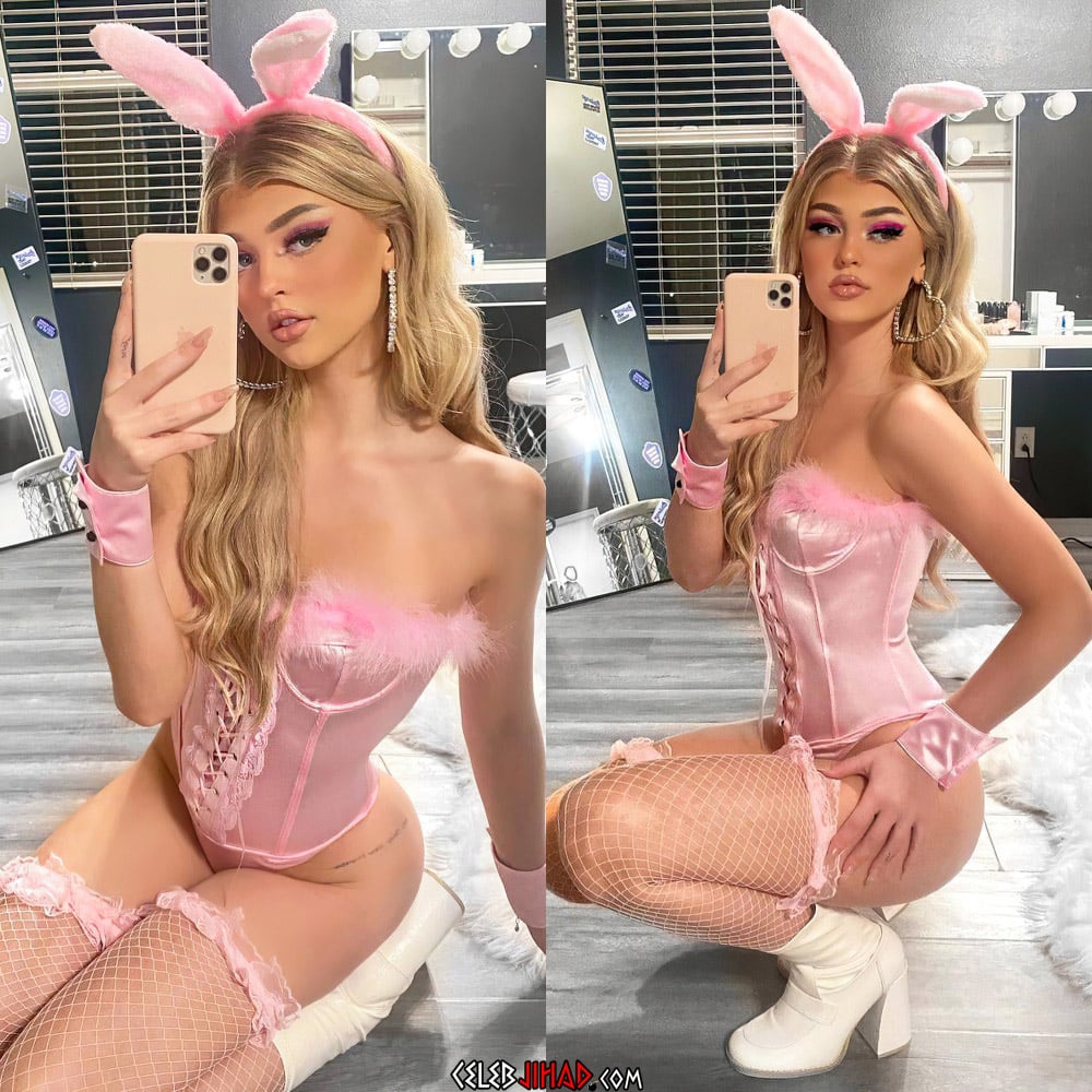 Loren Gray Bounces Her Naughty Bunny Butt