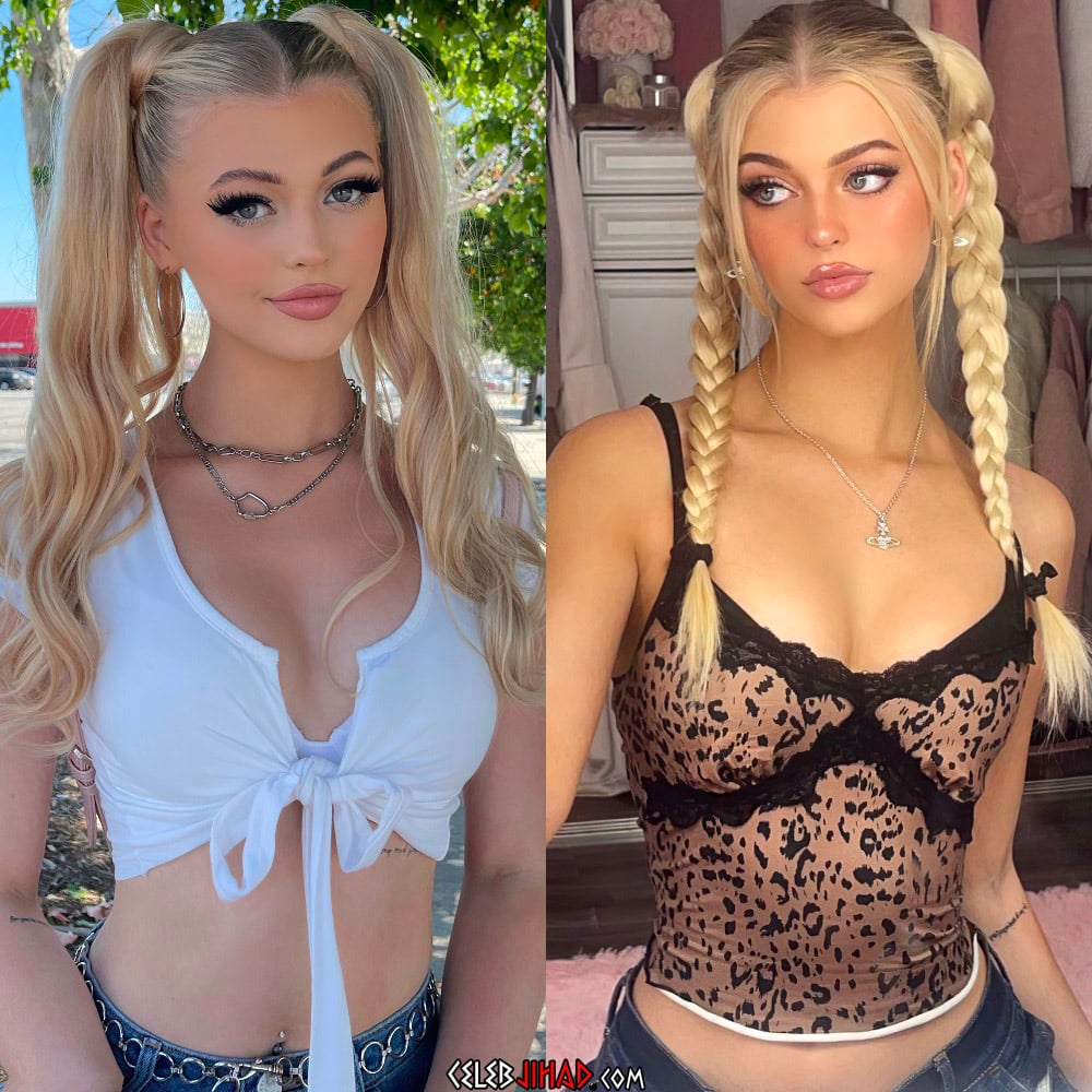 Loren Gray pigtails