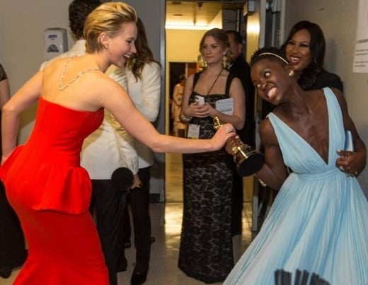 Jennifer Lawrence Lupita Nyong'o