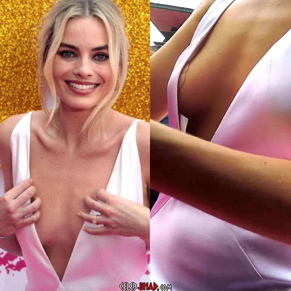 Margot Robbie side boob