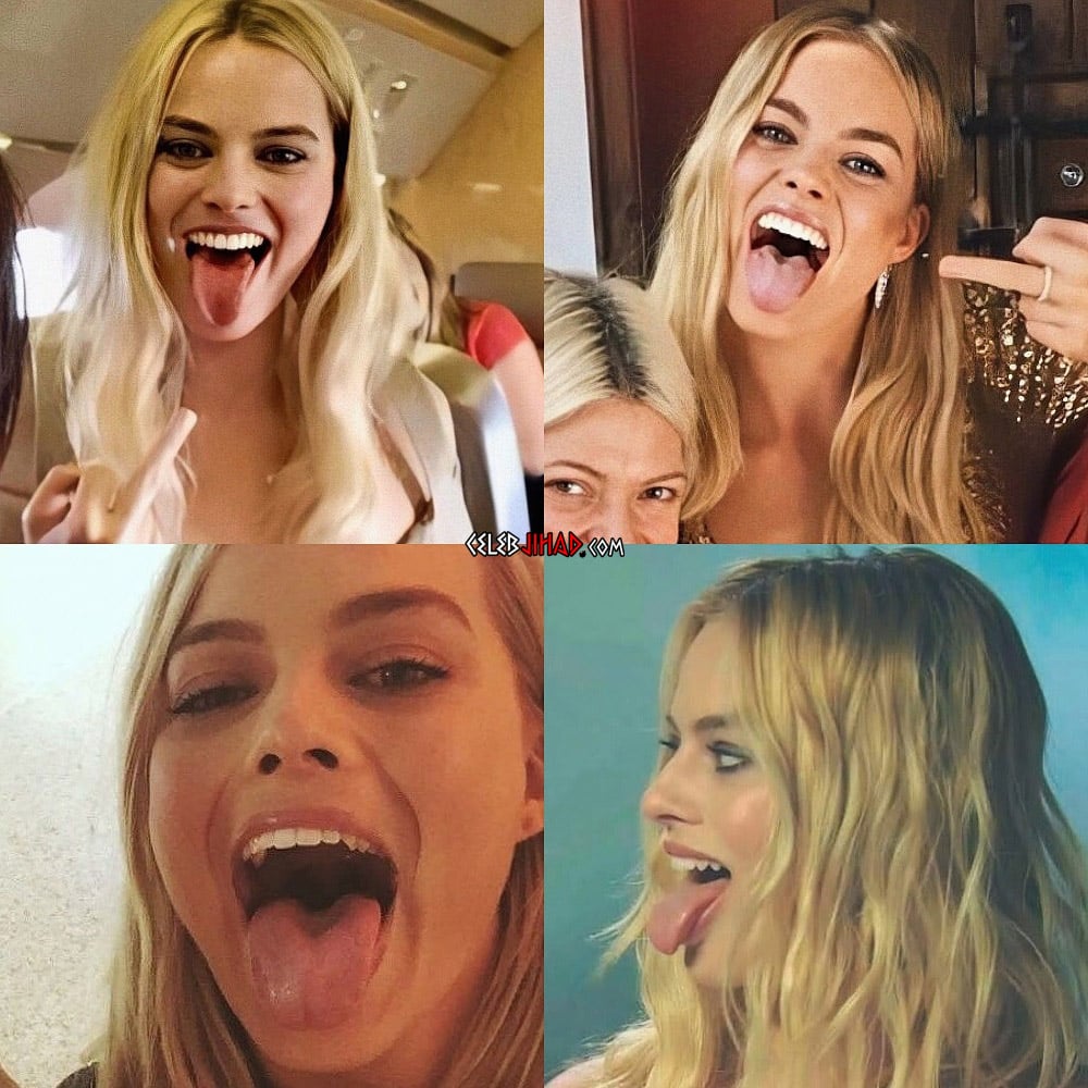 Margot Robbie tongue
